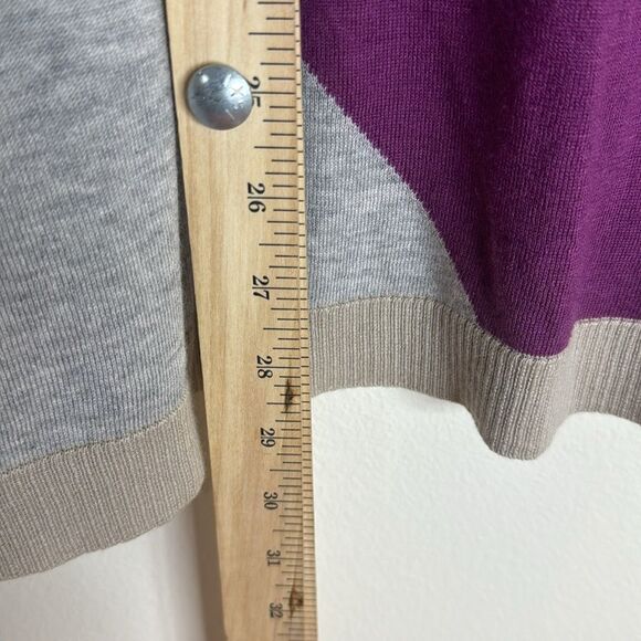 lafayette 100 New York merino wool cotton blend pullover sweater with zip 3x - Picture 7 of 10